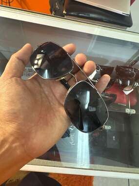 Burberry B 3064 1173/81 Gunmetal Polarized Navigator Sunglasses